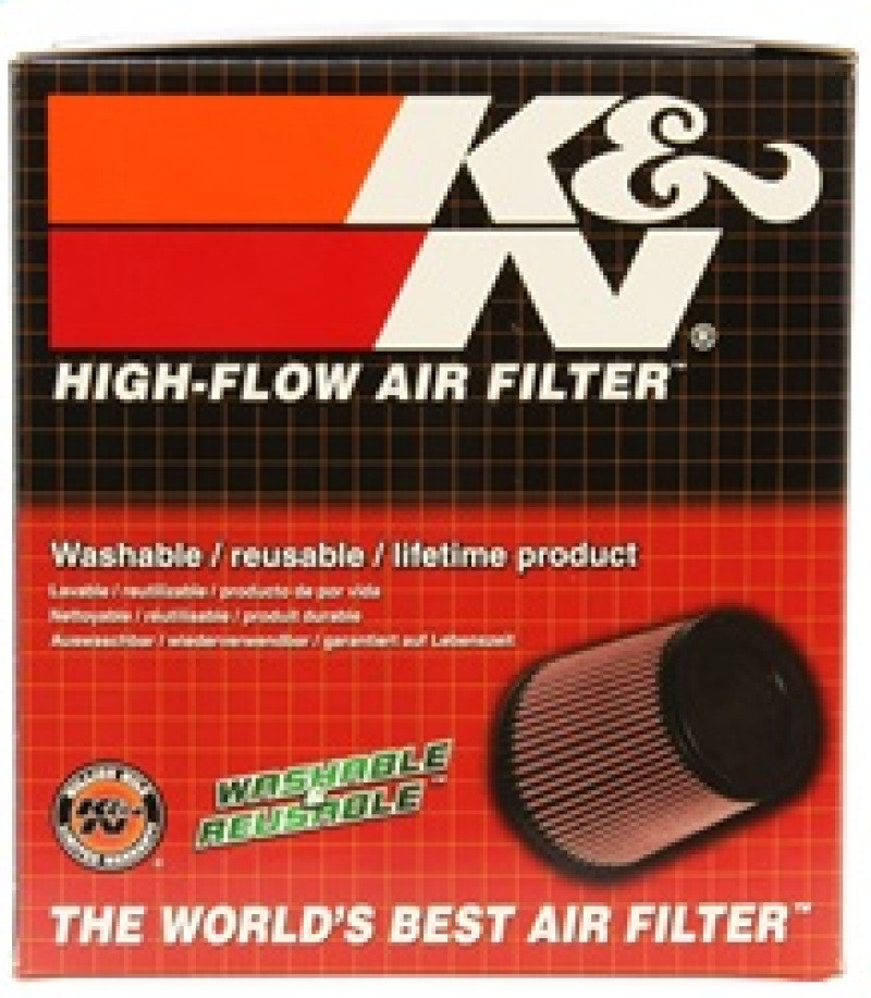 K&N Universal Air Filter - Round Tapered 4in Flange ID / 5.375in Base OD / 4in Top OD / 5.5in H - RP-4660