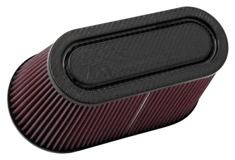 K&N Filter Univ Air Filter Carb Fib T/B 3-1/2in FLG OD / 12x6in B / 9-15/16x3-15/16in T / 6in H - RP-5182