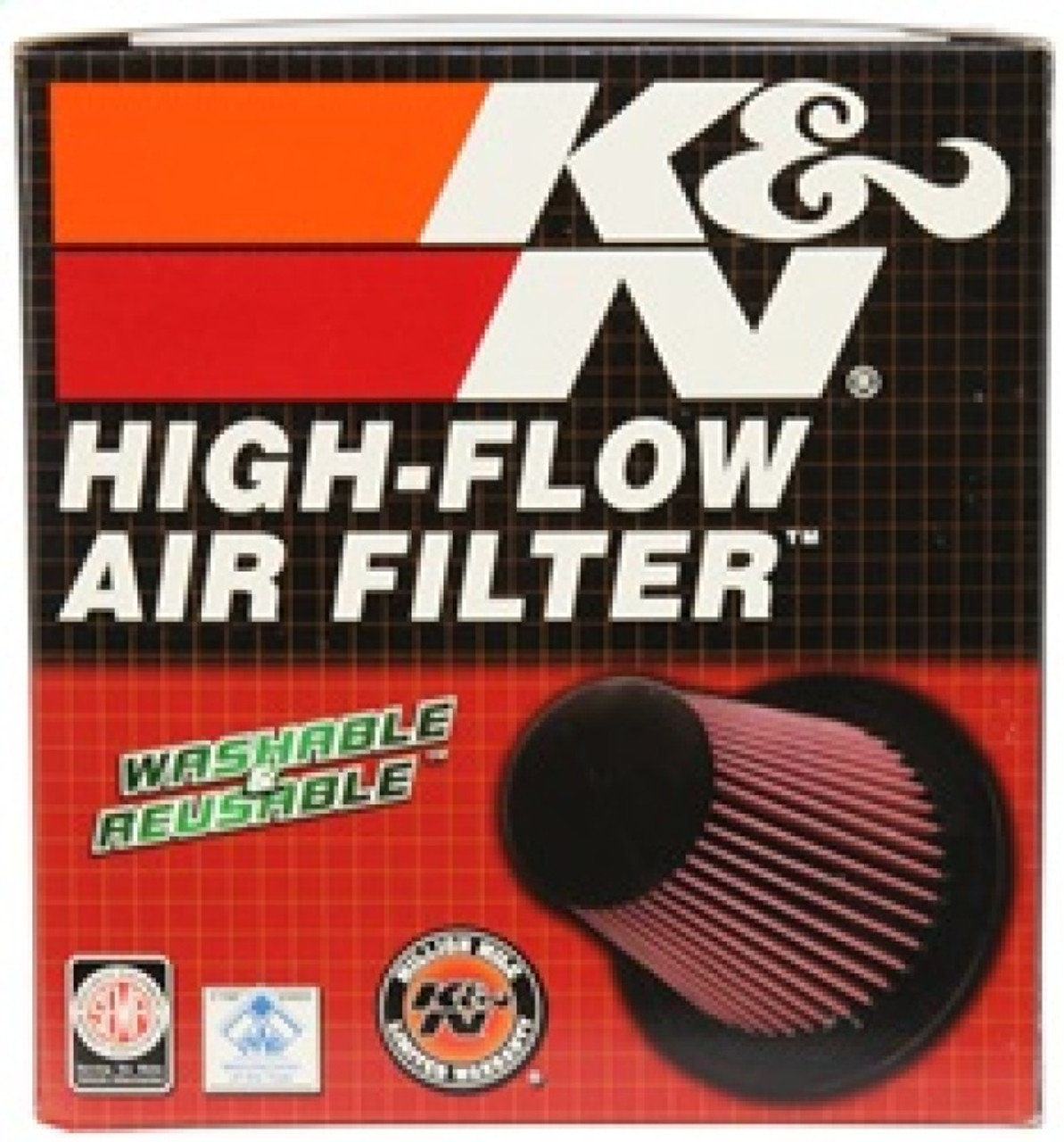 K&N Universal Clamp-On Air Filter 6in FLG / 7-1/2in B / 5-1/8in T / 4in H - RU-1009