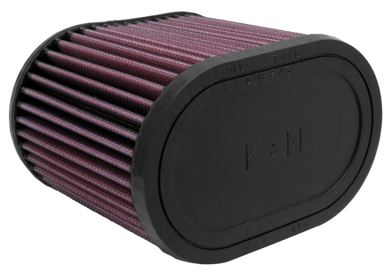 K&N Universal Oval Clamp-On Air Filter 2-3/4in Flange 6-1/4in Length 4in Width 5in Height - RU-1500