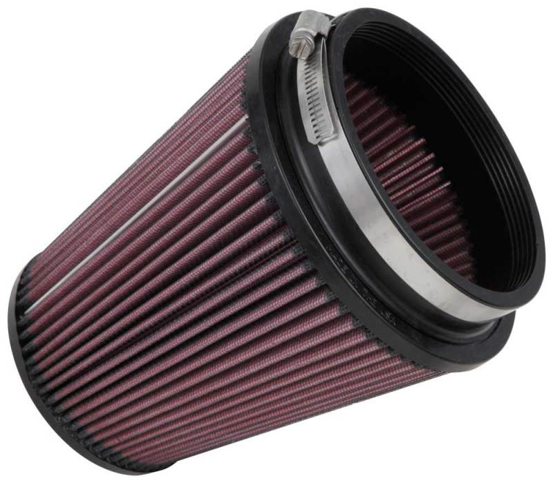 K&N Filter Universal Rubber Filter 5 inch Flange 6 1/2 inch Base 4 3/8 inch Top 7 inch Height - RU-2800