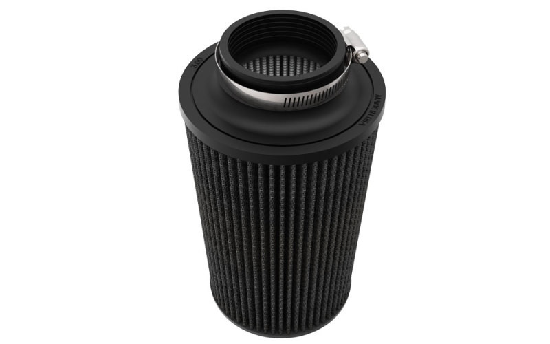 K&N Universal Round Clamp-On Air Filter 3in ID 9in Height 6in Base OD 5.25 Top OD - RU-3109HBK