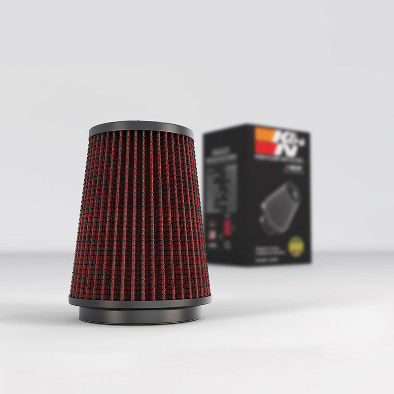 K&N Universal Rubber Filter 3 1/2 inch FLG / 4 5/8 inch Base / 3-1/2 inch Top / 5 1/2 inch Height - RU-3550