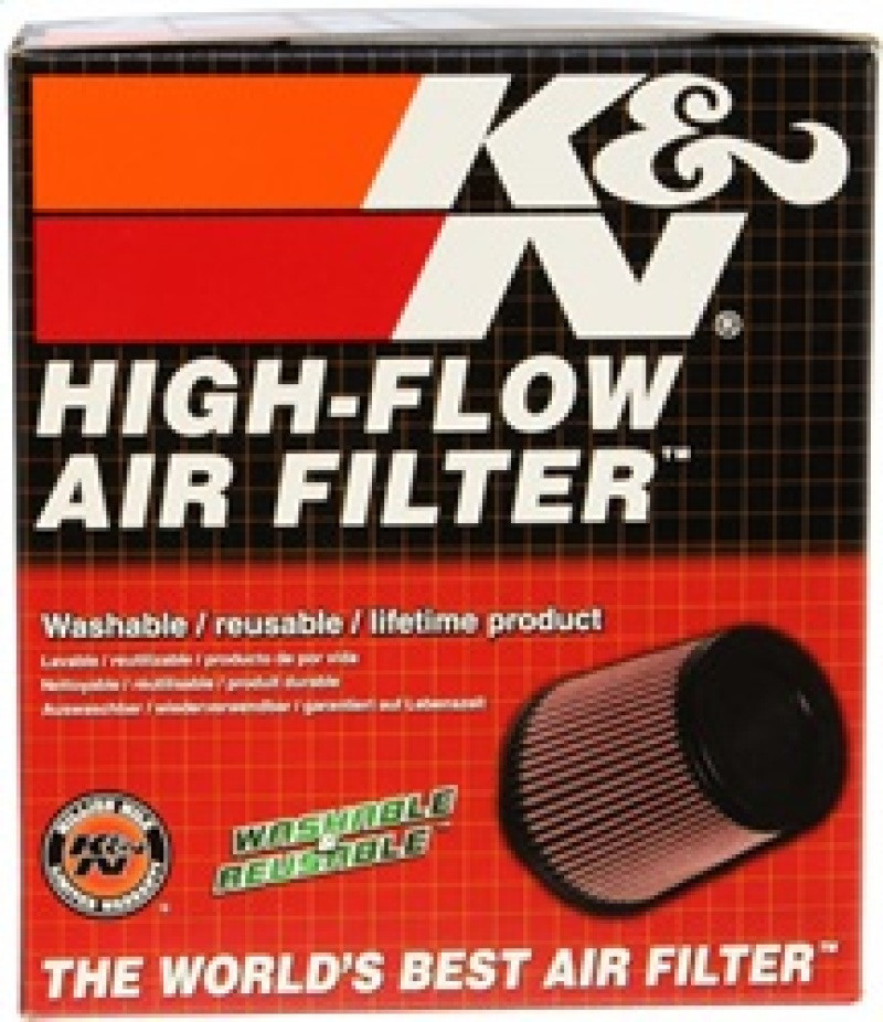 K&N Universal Clamp-On Air Filter 3in FLG / 6in B / 4-1/2in T / 6in H - RU-4180