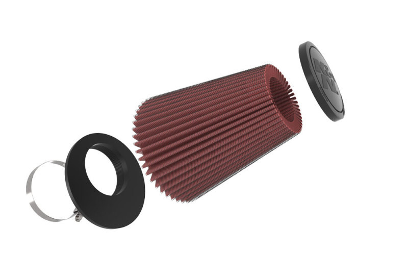 K&N Universal Rubber Filter 3.25 inch FLG / 5.75 inch Bottom / 3.5 inch Top / 6.6875 inch Height - RU-4470