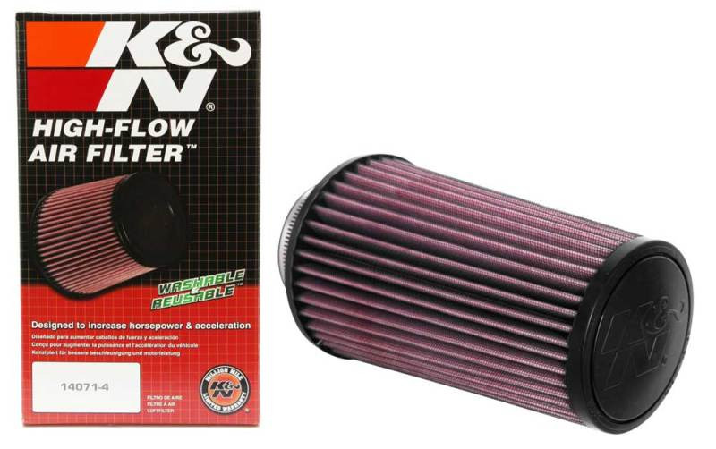 K&N Universal Round Tapered Filter 3 inch FLG / 5 inch Bottom / 4 inch Top / 7 7/8 inch Height - RU-4690