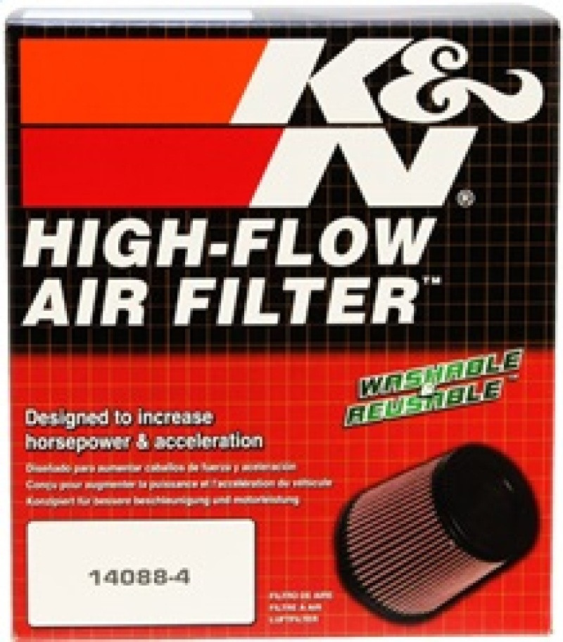 K&N Filter Universal Rubber Filter 2 3/4 inch Flange 6 inch Base 5 inch Top 5 1/2 inch Height - RU-4960