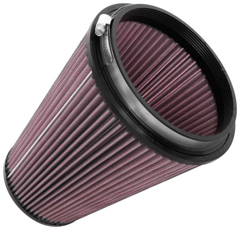 K&N Universal Clamp-On Air Filter 6in FLG / 7-1/2in B / 4-1/2in T / 9in H - RU-5046