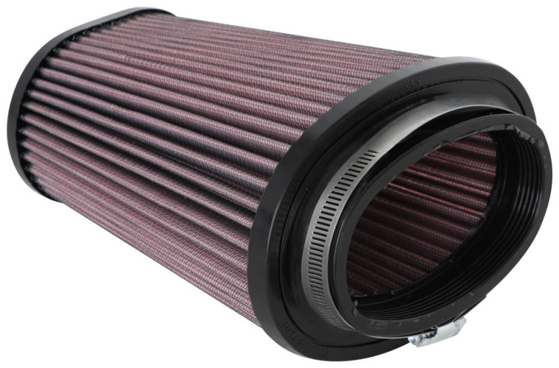 K&N Universal Clamp-On Air Filter 2.844x4.813in Flg ID x 6.5x4.75in B OD x 4.5x3.25in T OD x 7.5in H - RU-5063