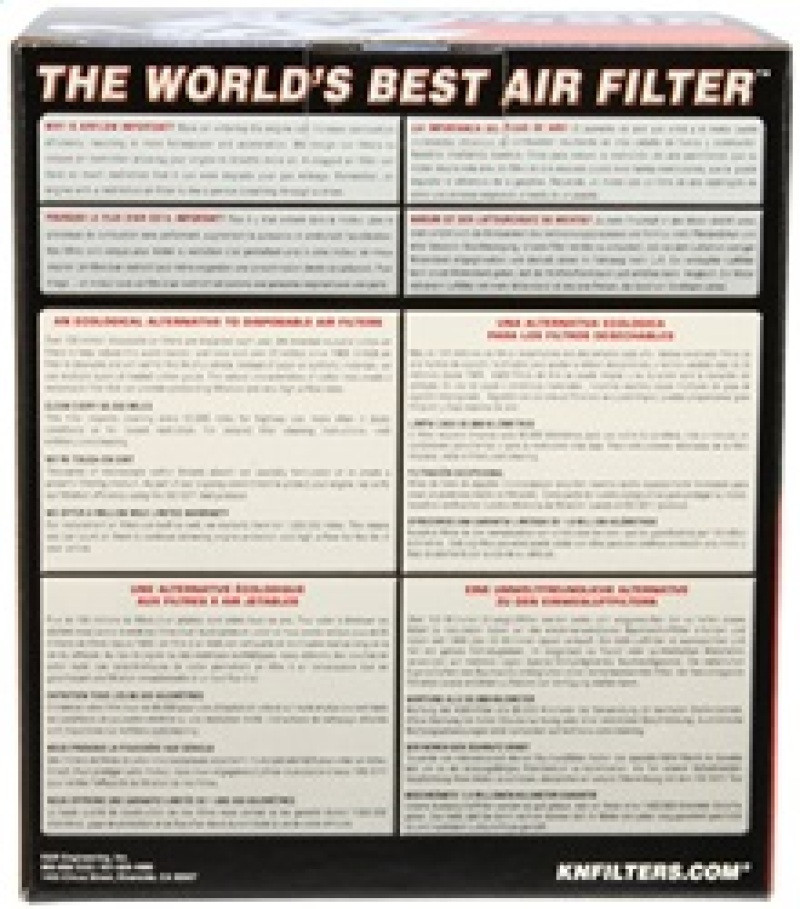K&N Filter Universal Rubber Filter 5in Flange 6.5in Base 4.5in Top 5.5in Height - RU-5147