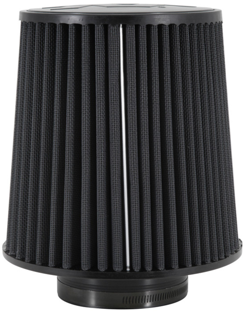 K&N Universal Rubber Filter-Round Tapered 4in Flange ID x 8in Base OD x 6.625in Top OD x 8in H - RU-5171HBK