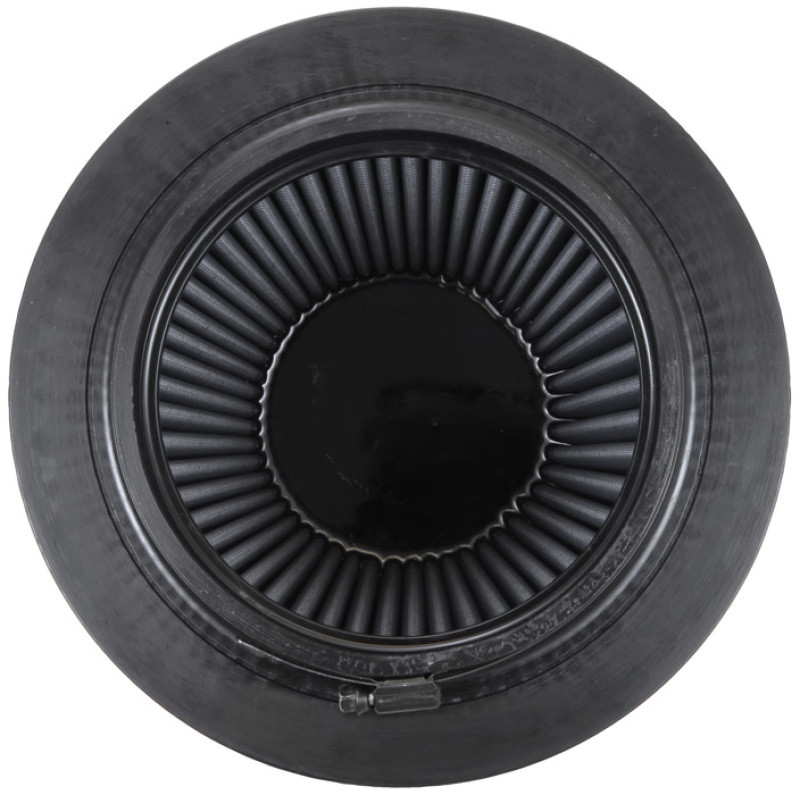 K&N Universal Rubber Filter-Round Tapered 6in Flange ID x 9in Base OD x 6.625in Top OD x 7.5in H - RU-5177HBK