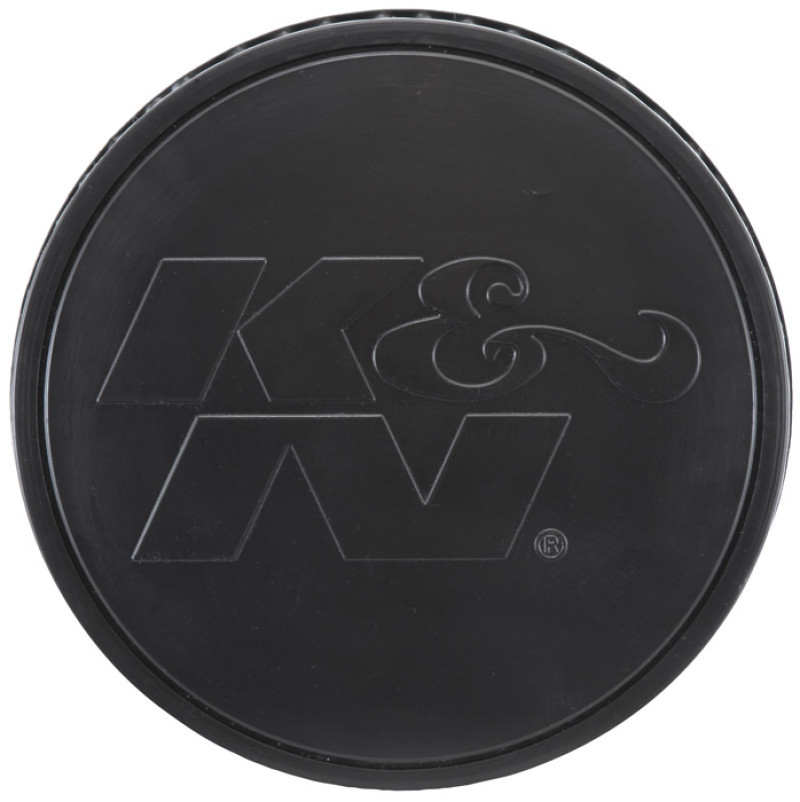 K&N Universal Rubber Filter-Round Tapered 4.5in Flange ID x 8in Base OD x 6.625in Top OD x 8in H - RU-5283HBK