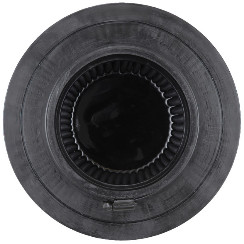 K&N Universal Rubber Filter-Round Tapered 4.5in Flange ID x 8in Base OD x 6.625in Top OD x 8in H - RU-5283HBK