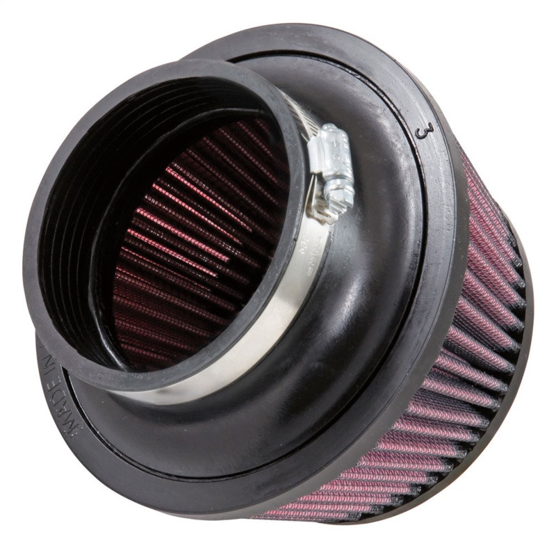 K&N Universal Round Clamp-On Air Filter 3in Flange ID x 6in Base OD x 4.625in Top OD x 3in Height - RU-5288