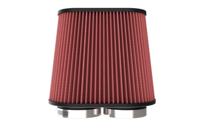 K&N Universal Clamp-On Air Filter 3in Dual Flange 9in x 6in Base 7.5in x 3.688in Top 7.5in Height - RU-6104