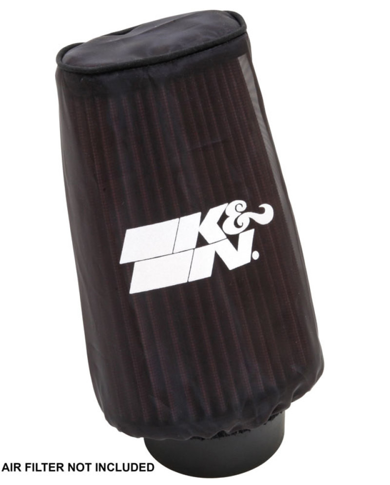 K&N Filter Wrap Drycharger Oval Tapered Black - 3.25in Base I/S Width x 2.5in Top I/S Width x 7in H - SN-2560DK