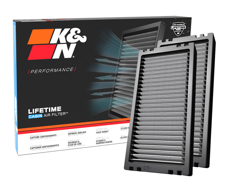 K&N 05-15 Nissan Frontier, Mid-size Pickups & SUVs Cabin Air Filter - 2 per Box - VF1001