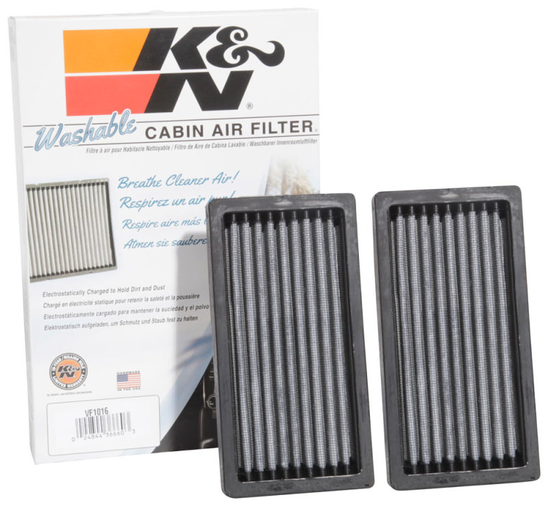 K&N 08-12 Jeep Liberty V6-3.7L Cabin Air Filter (2 Per Box) - VF1016