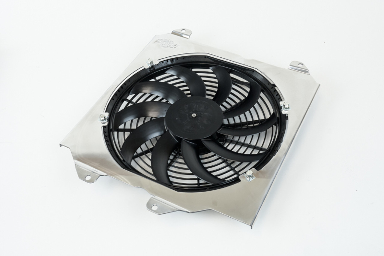 CSF 92-00 Honda Civic All-Aluminum Fan Shroud w/12in SPAL Fan - 2858F