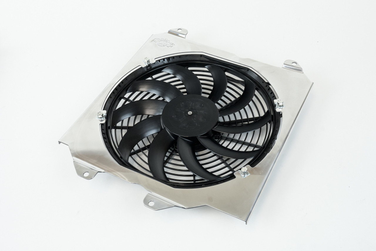 CSF 92-00 Honda Civic All-Aluminum Fan Shroud w/12in SPAL Fan - 2858F