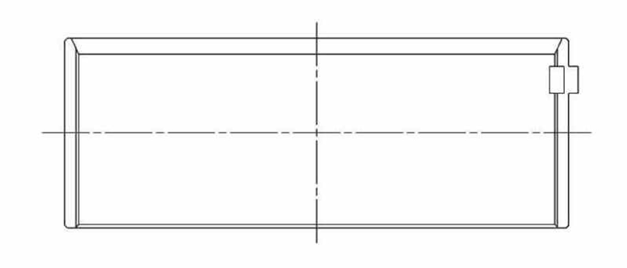 ACL Chev. V8 305-350-400 Race Series Engine Connecting Rod Bearing Set - 1B663H-09 Technical Drawing