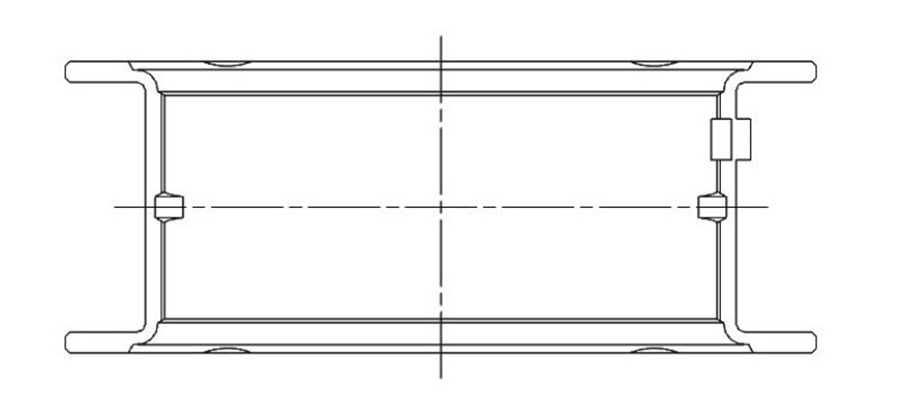 ACL Nissan CA18/C20 0.025 Oversized High Performance Main Bearing Set - 5M1633H-.025