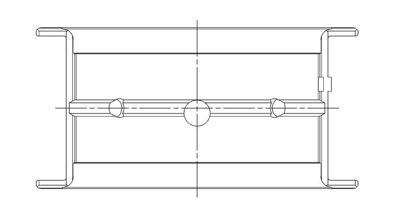 ACL Chevrolet V8 396/402/427/454 STD Size High Perf Main Bearing Set w/.001 Oil Clearance (Narrowed) - 5M829HXN-STD
