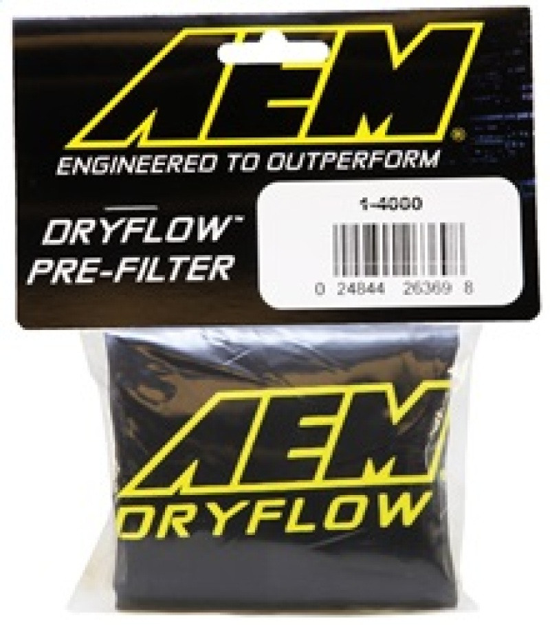 AEM Air Filter Wrap 6 in Base 5 1/4 in Top 5 in Tall - 1-4000