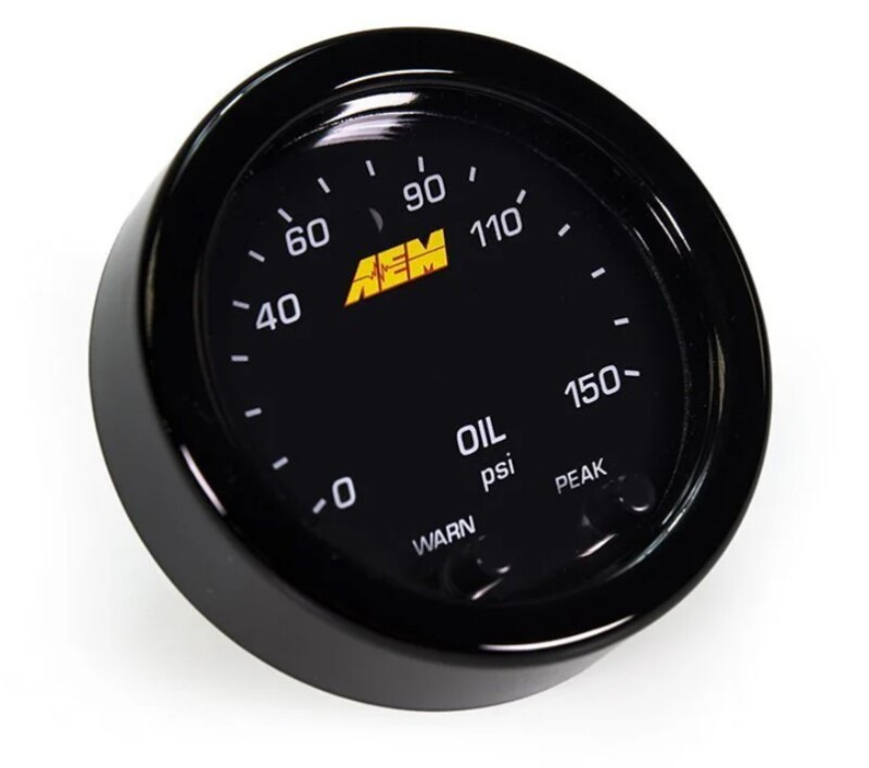 AEM X-Series 0-150 Oil Pressure Gauge Kit - 30-0307