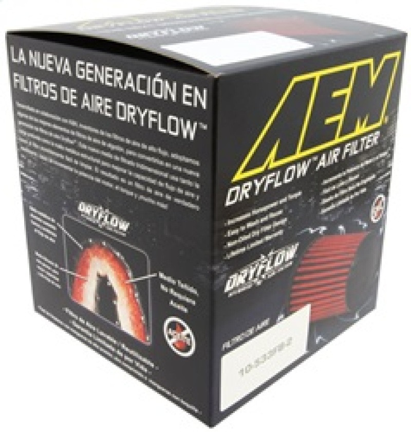 AEM Dryflow Air Filter Conical 5.5in Base OD x 4.75in Top OD x 5in Height - 21-203DOSK