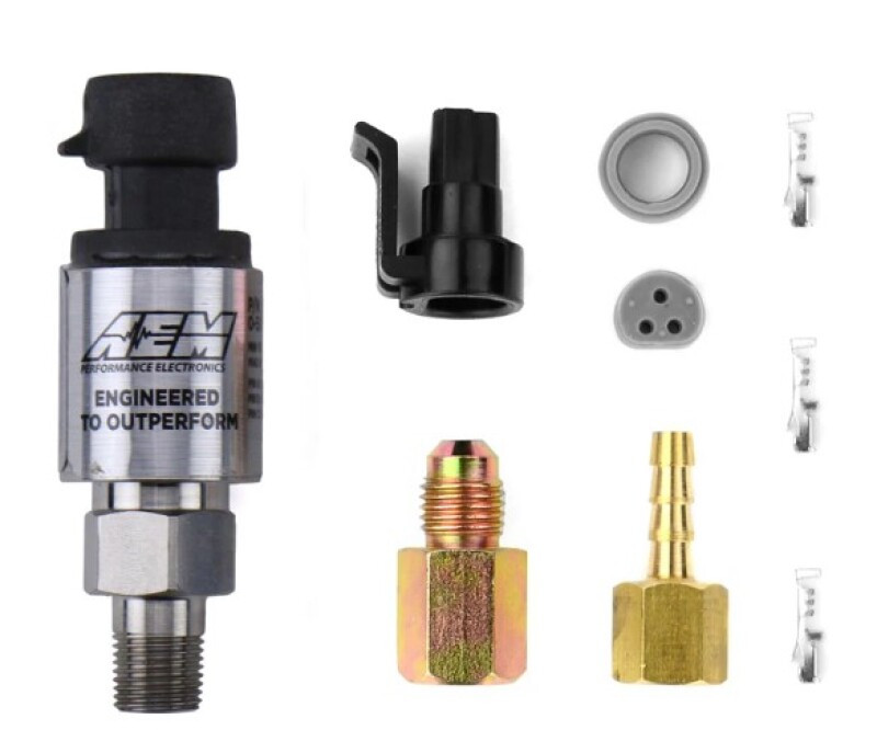 AEM 6.5 BAR MAP or 100 PSIG Stainless Steel Sensor Kit - 30-2130-100