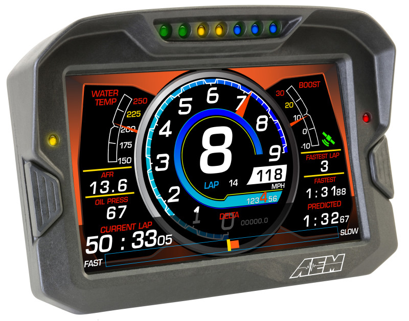 AEM CD-7 Non Logging Race Dash Carbon Fiber Digital Display (CAN Input Only) - 30-5700