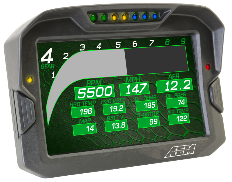 AEM CD-7 Non Logging Race Dash Carbon Fiber Digital Display (CAN Input Only) - 30-5700