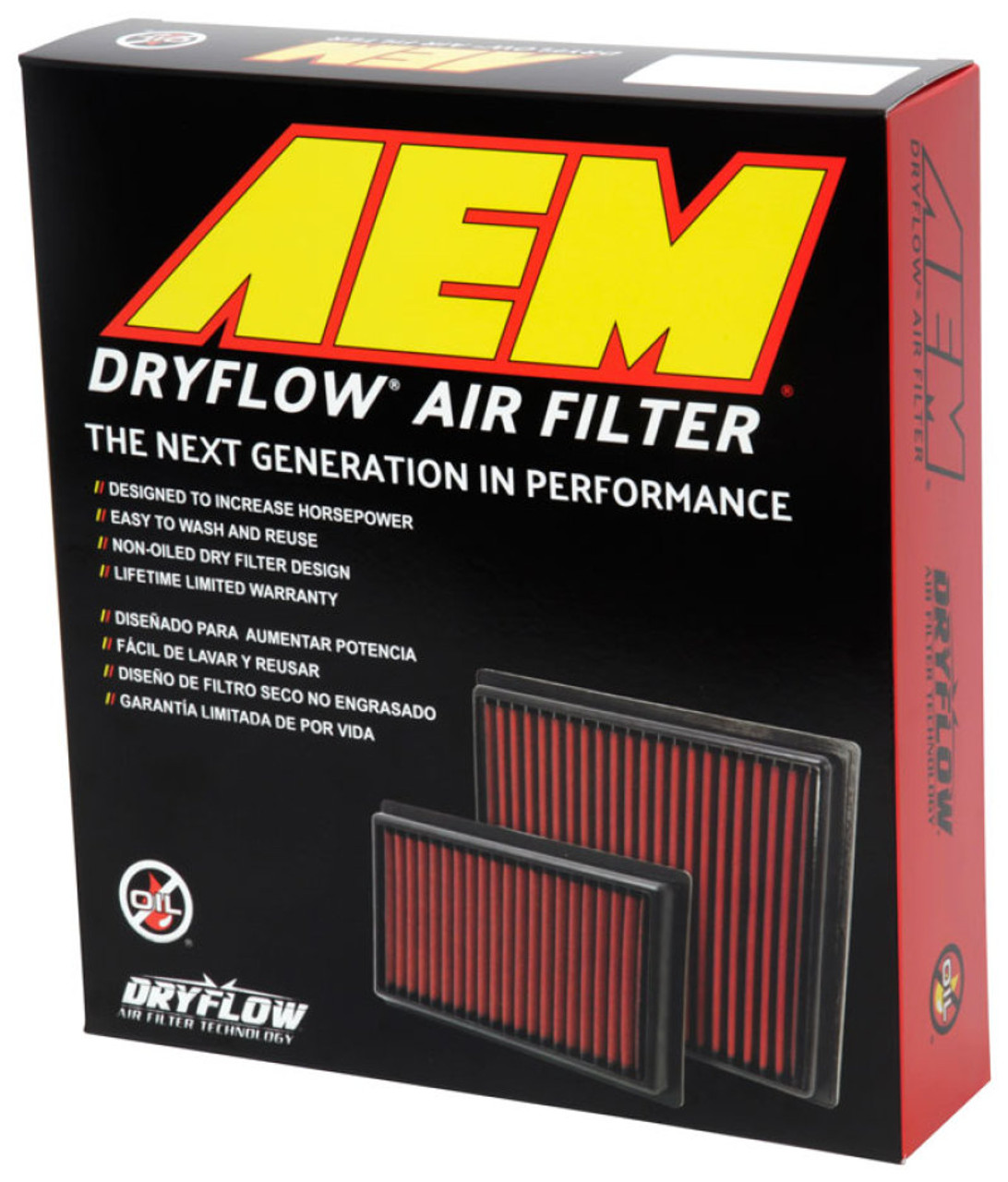 AEM 10-18 Lexus RX350 V6-3.5L F/I DryFlow Air Filter - 28-20443