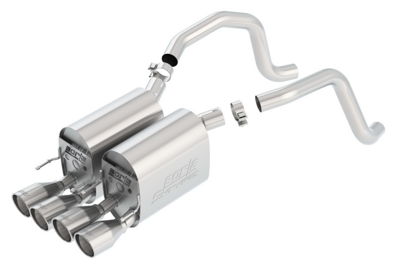 Borla S-Type II Axleback Exhaust - 05-08 C6 Corvette