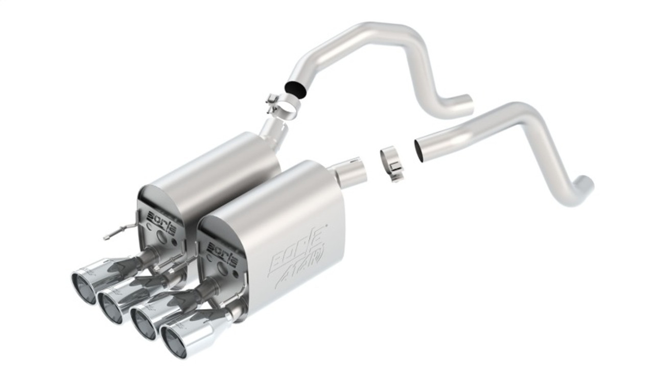 Borla Atak Axleback Exhaust - 05-08 C6 Corvette