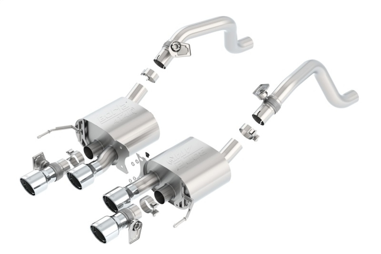 Borla Atak Dual Mode Axleback Exhaust w. Polished Tips - C7 Corvette Stingray LT1