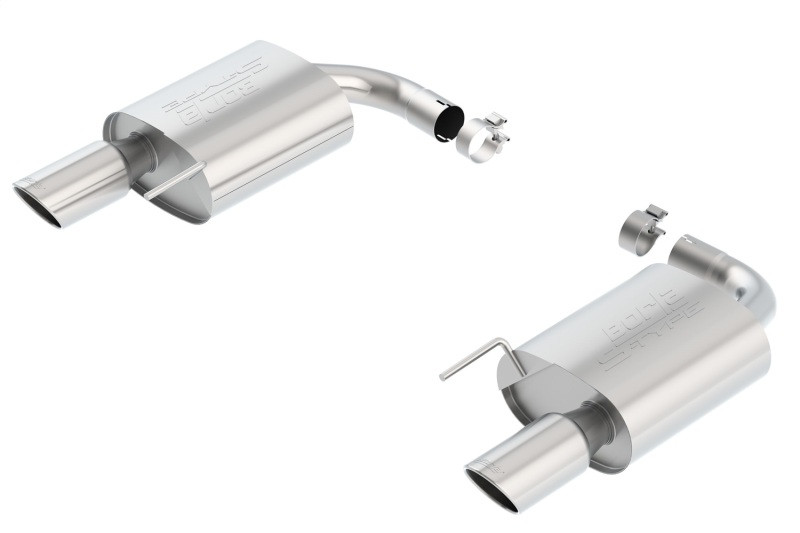 Borla S-Type Axleback Exhaust w. Polished Tips - 15-17 Mustang GT