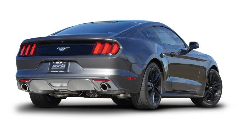 Borla S Type Rear Section 15-17 Ford Mustang 2.3L EcoBoost MT/AT 2.25in pipe 4in tip - 11889