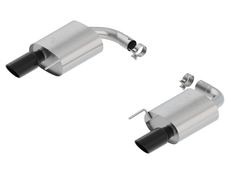 Borla Atak Axleback Exhaust w. Black Tips - 15-17 Mustang GT