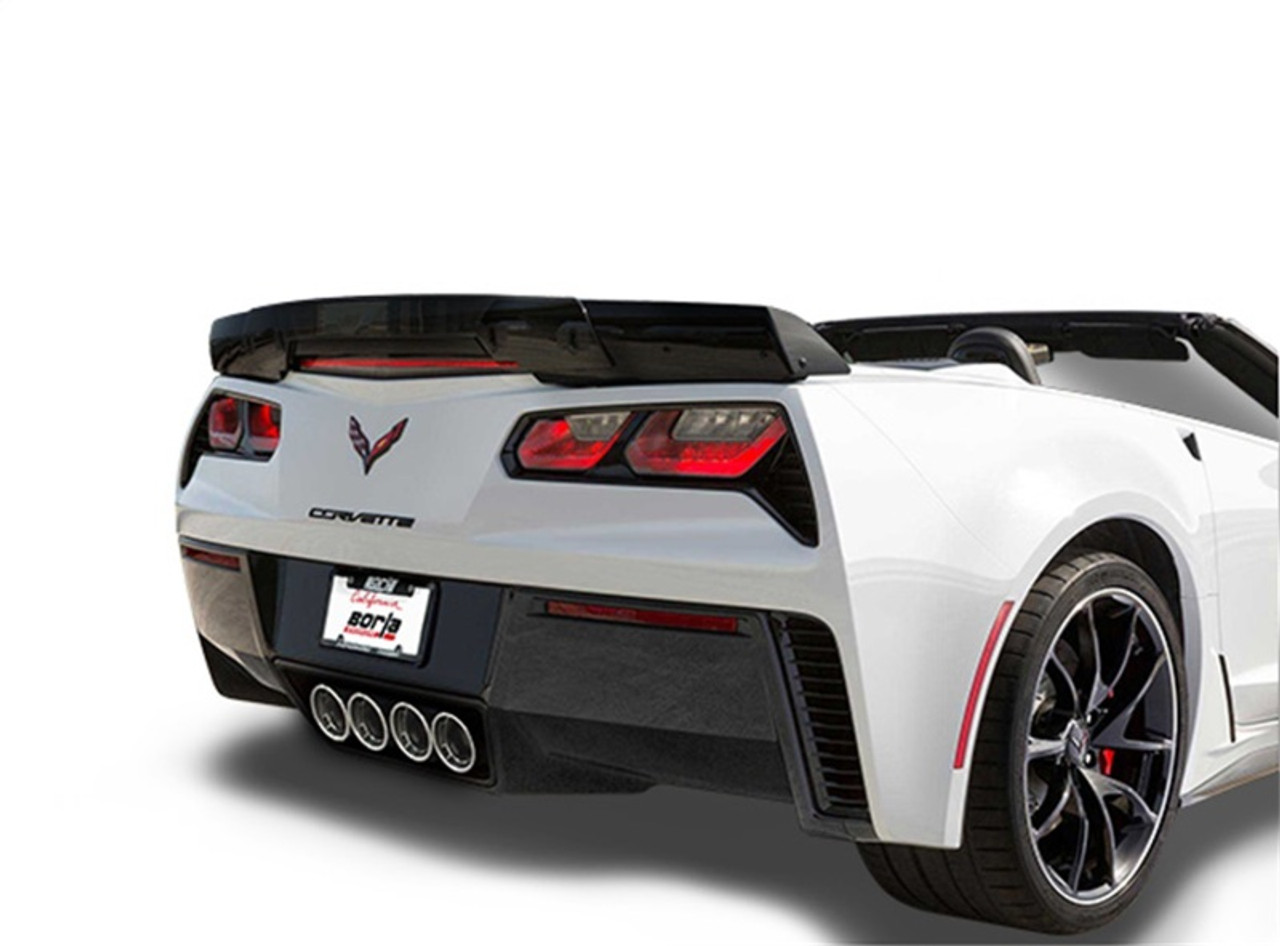 Borla ATAK Axleback Exhaust w. Polished Tips w. NPP - C7 Corvette Z06 LT4 Supercharged