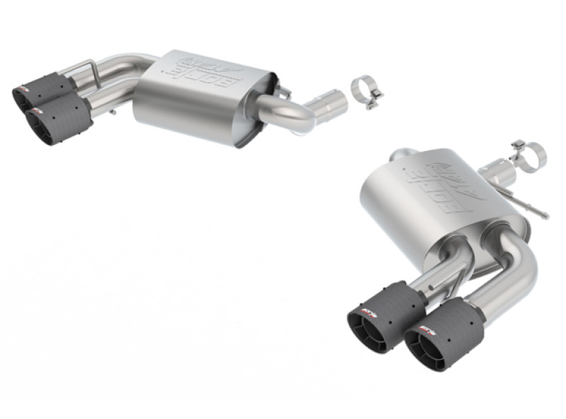 Borla Atak Axleback Exhaust w. Quad CF Black Tips - 16-24 Chevrolet Camaro SS