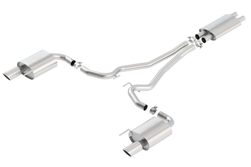 Borla Touring Catback Exhaust w. Polished Tips - 15-17 Mustang GT