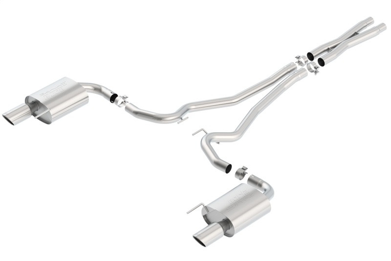 Borla S-Type Catback Exhaust w. Polished Tips - 15-17 Mustang GT