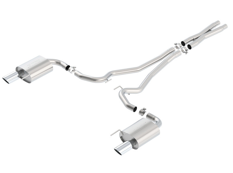 Borla S-Type Catback Exhaust w. Polished Tips - 15-17 Mustang GT