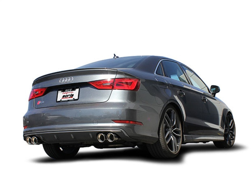 Borla 13-15 Audi S3 S-Type Dual Round Rolled Catback Exhaust - 140631