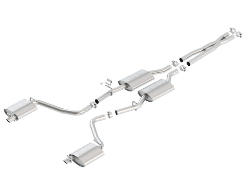 Borla 15-16 Dodge Charger 3.6L V6 ATAK Cat Back Exhaust (Uses Factory Valence) - 140686