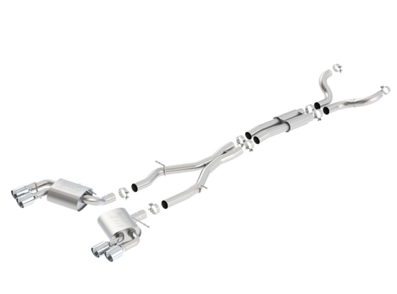 Borla Atak Catback Exhaust w. Quad Polished Tips - 16-24 Chevrolet Camaro SS