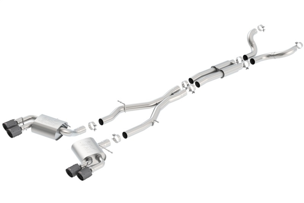 Borla Atak Catback Exhaust w. Quad CF Tips - 16-24 Chevrolet Camaro SS